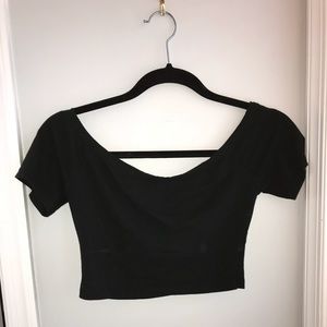 Brandy Melville black crop top